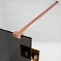 Kép 2/5 - Walk-in || Rose Gold zuhanyfal, füstüveggel 80, 200cm, 8mm, NANO