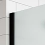 Kép 3/5 - Walk-in || Black zuhanyfal, savmart, matt üveggel 50, 200cm, 8mm, NANO