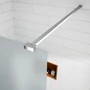 Kép 2/5 - Walk-in || Chrome zuhanyfal, savmart, matt üveggel 50, 200cm, 8mm, NANO