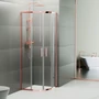 Kép 4/7 - Murcia || Rose Gold íves zuhanykabin 80x80, 190cm, 6mm, NANO