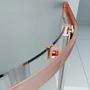 Kép 2/7 - Murcia || Rose Gold íves zuhanykabin 80x80, 190cm, 6mm, NANO