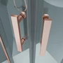 Kép 3/7 - Murcia || Rose Gold íves zuhanykabin 80x80, 190cm, 6mm, NANO