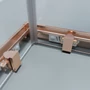 Kép 3/8 - Motril || Rose Gold zuhanykabin 80x80 190cm, 6mm, NANO