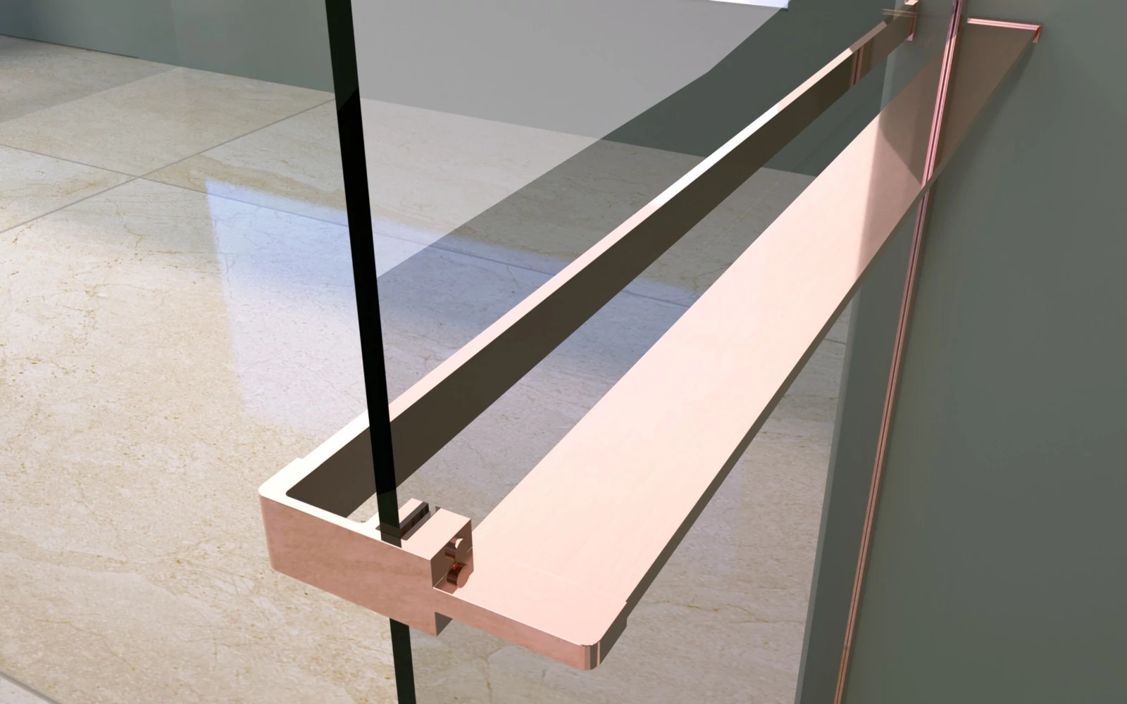 Rochelle Rose Gold törölköző és szappantartó 80 cm