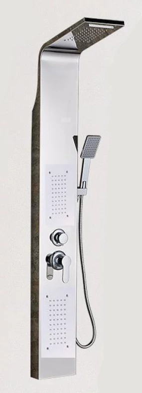 Denver Silver zuhanypanel, rozsdamentes acél BS