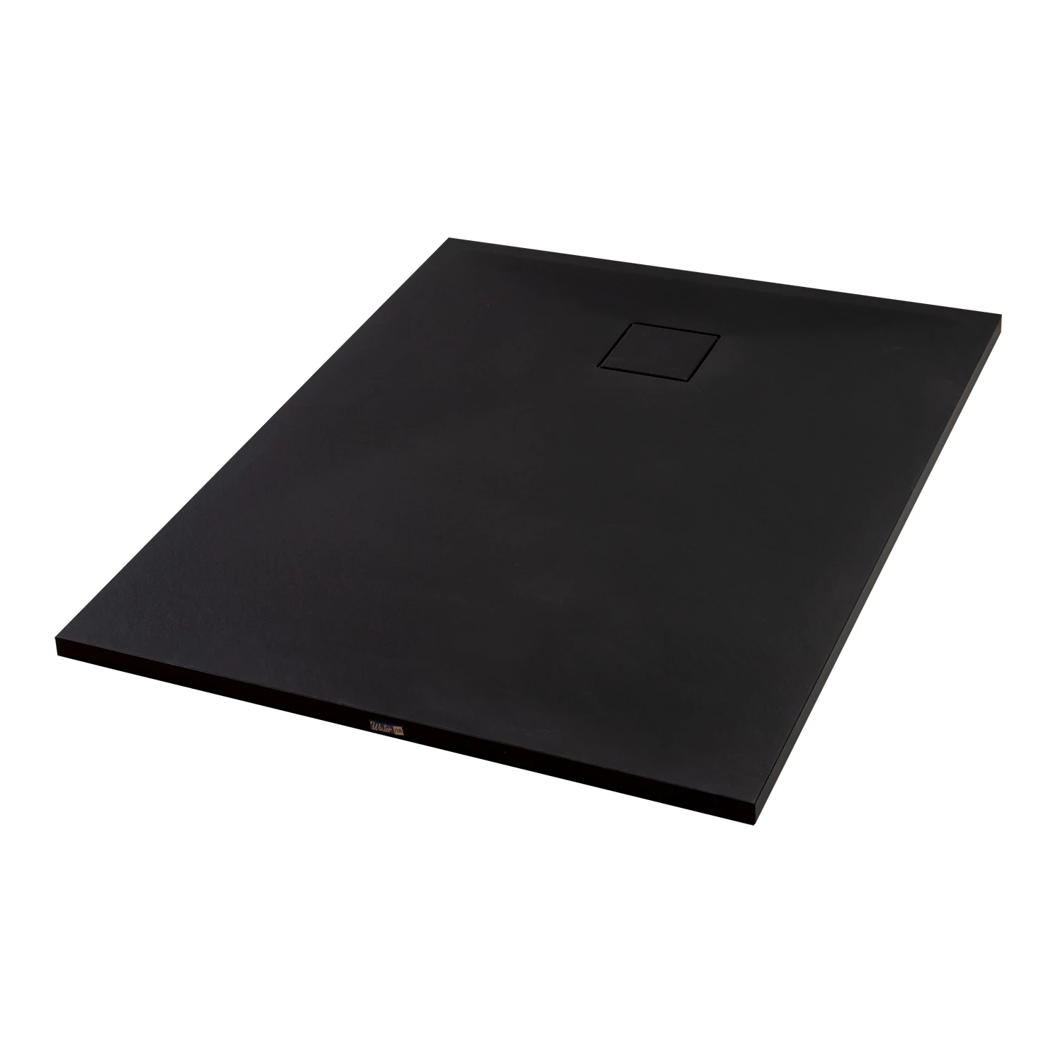 Cagliari || Black 80x100x2,6 cm szögletes, SMC zuhanytálca szifonnal