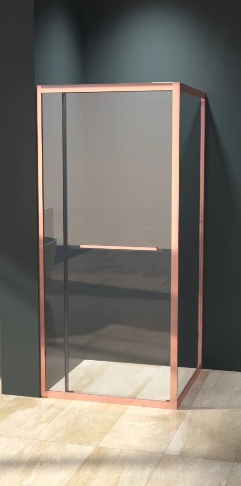 Firenze zuhanykabin Rose Gold 6mm 80 cm