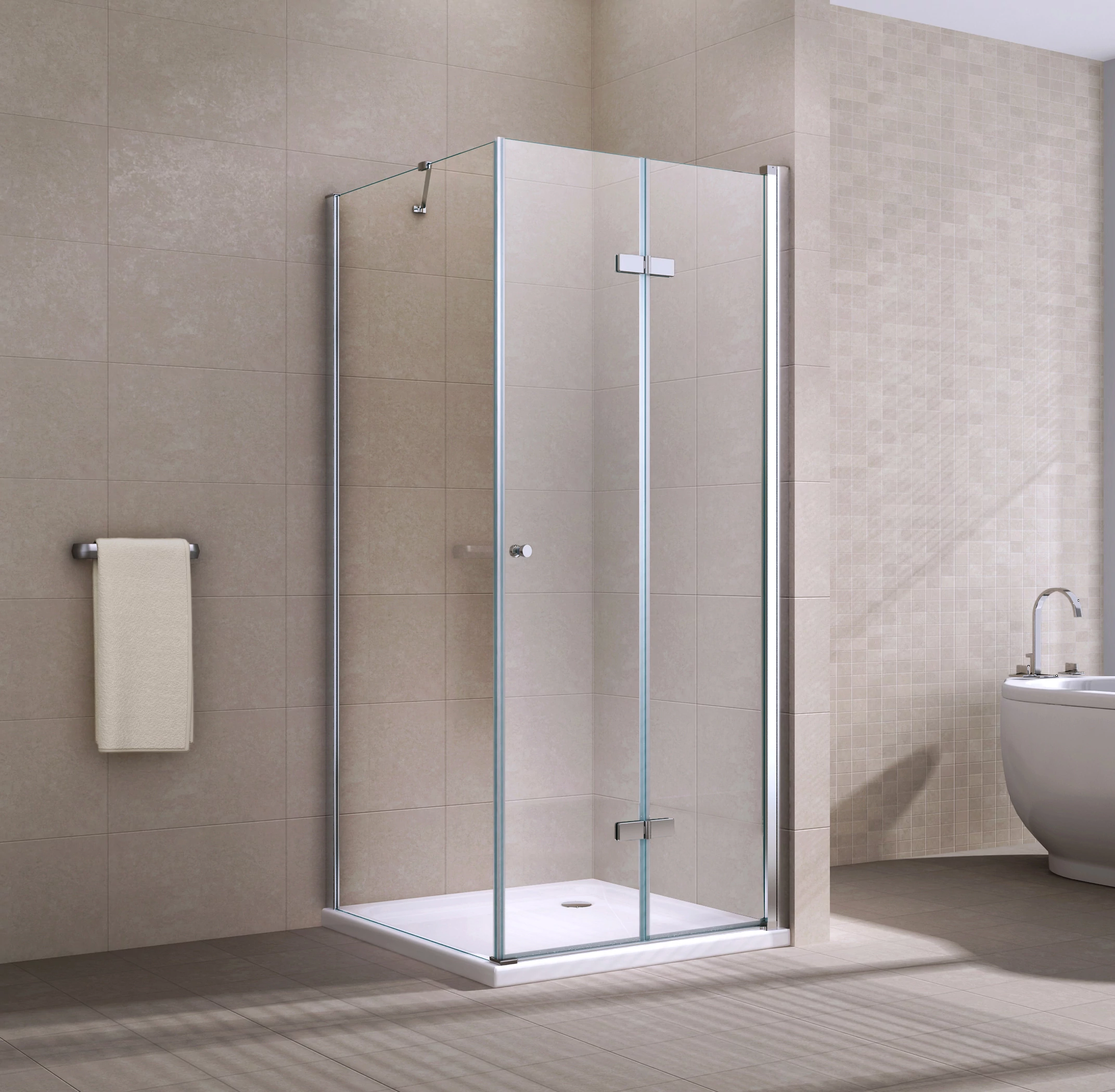 Cordoba Duo zuhanykabin 90x90, 195cm, 6mm