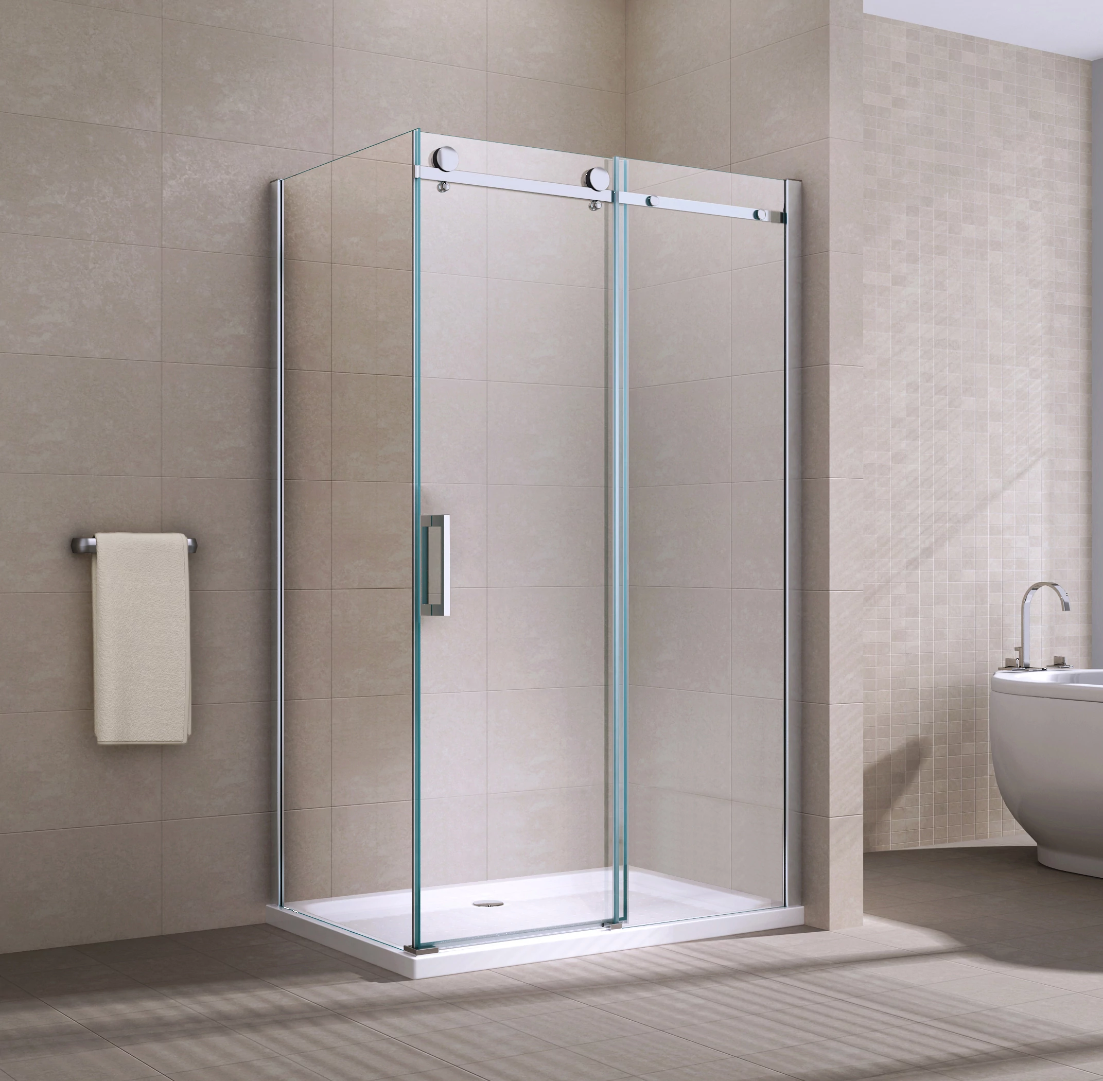 Belver Duo zuhanykabin 80x120, 195cm, 6mm, NANO