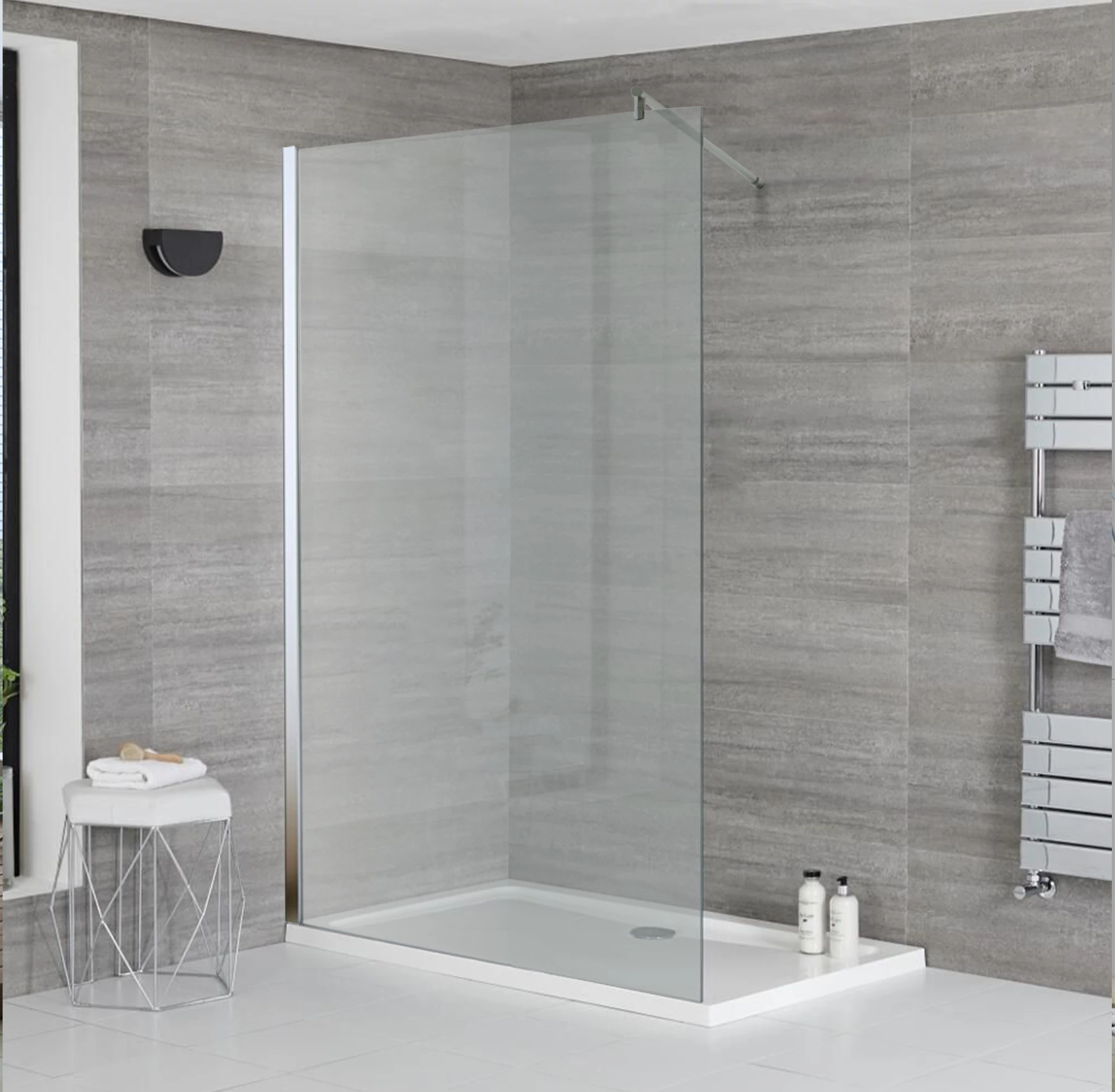 Walk-in zuhanyfal 70, 190cm, 5mm, NANO nélkül