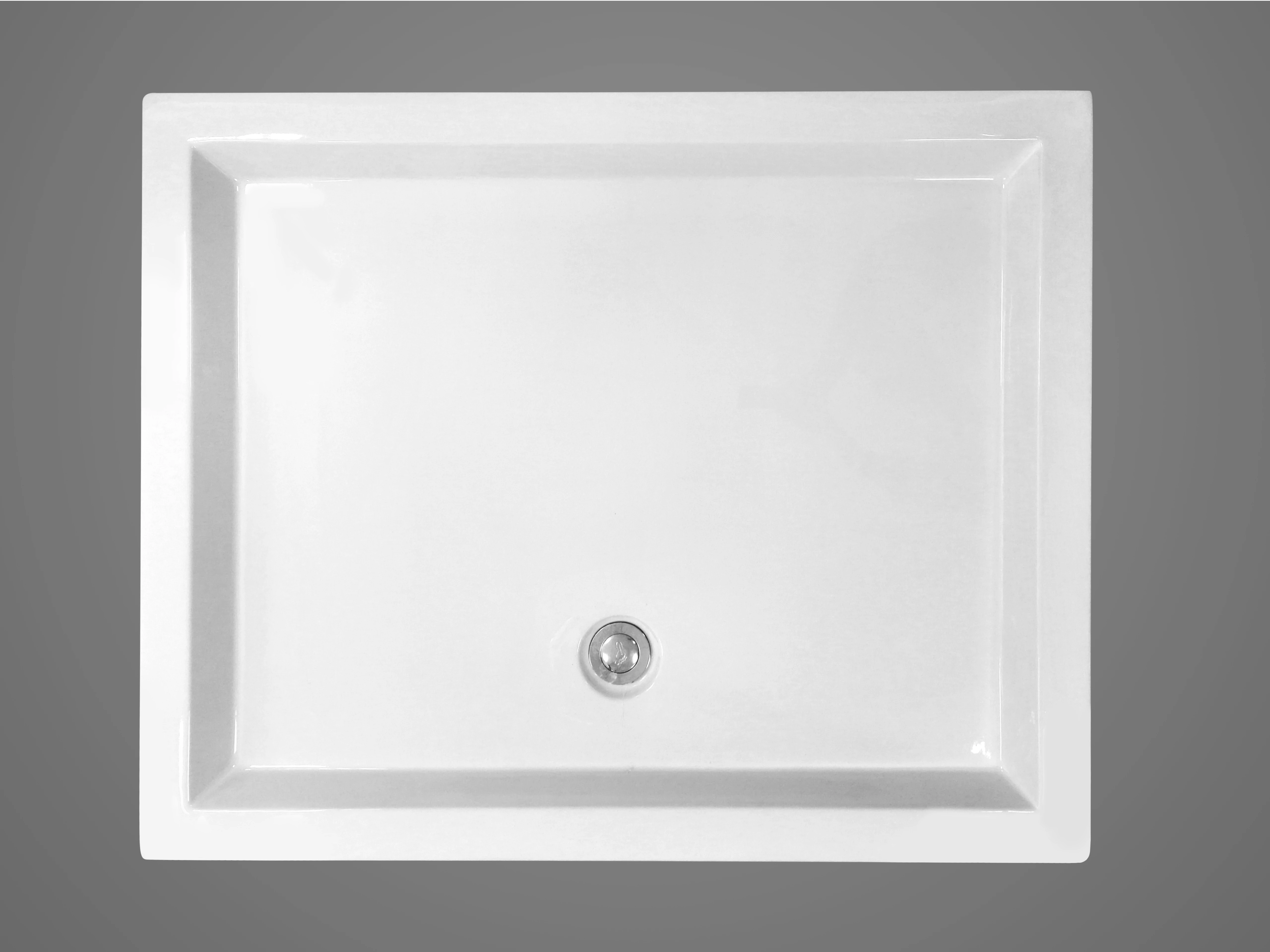EVA 80x100x14 cm szögletes, téglalap alakú, akril zuhanytálca